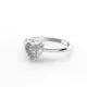 MuShan Jewelry Factory Cross Border Best Selling S925 Silver 4 Carat Heart 10*10 High Carbon Diamond Ring for Women