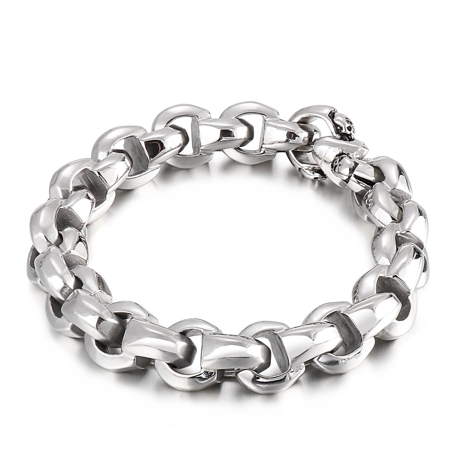 KALEN Jewelry Charm Stainless Steel Link Chain Ankle Bracelets Bangle Men