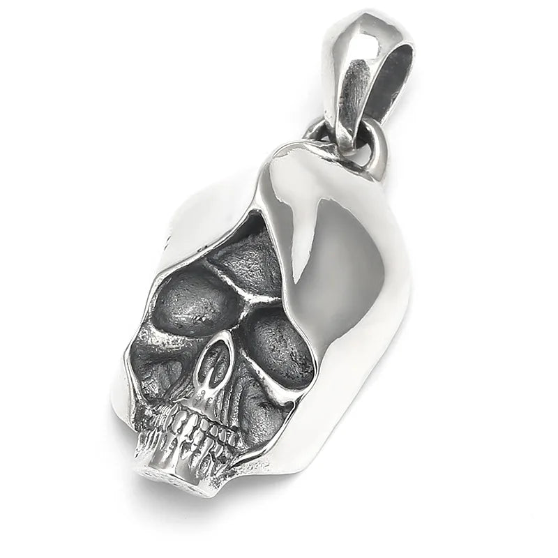 BiG-BOSS BOCAI S925 Sterling Silver Pendants for Men Retro Creative Assassin Rock Skull Charm Amulet Hi-Hop Punk Fashion Fine Jewelry