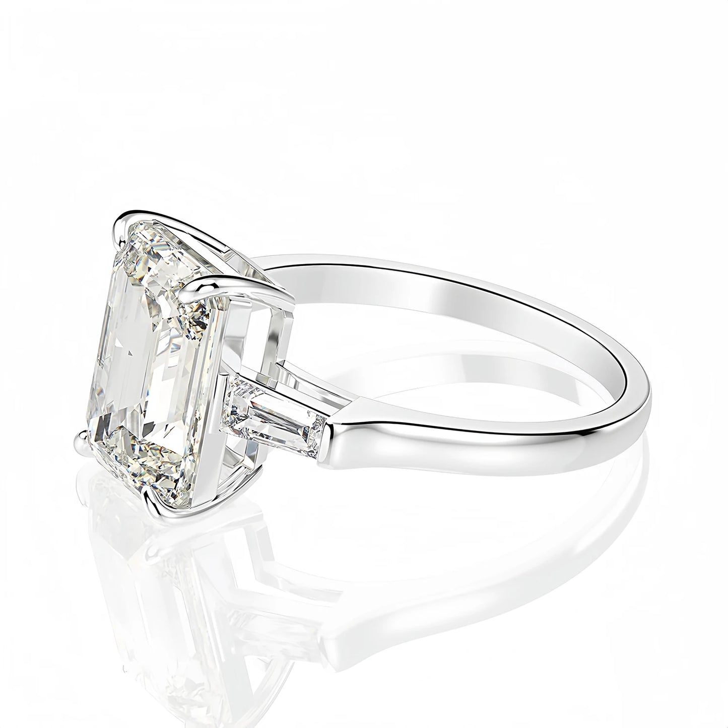 MUSHAN Jewelry Factory 8*11mm CZ Diamond Ring Engagement Bands Women 4ct 5A Zircon Wedding Jewellery 925 Sterling Silver Rings