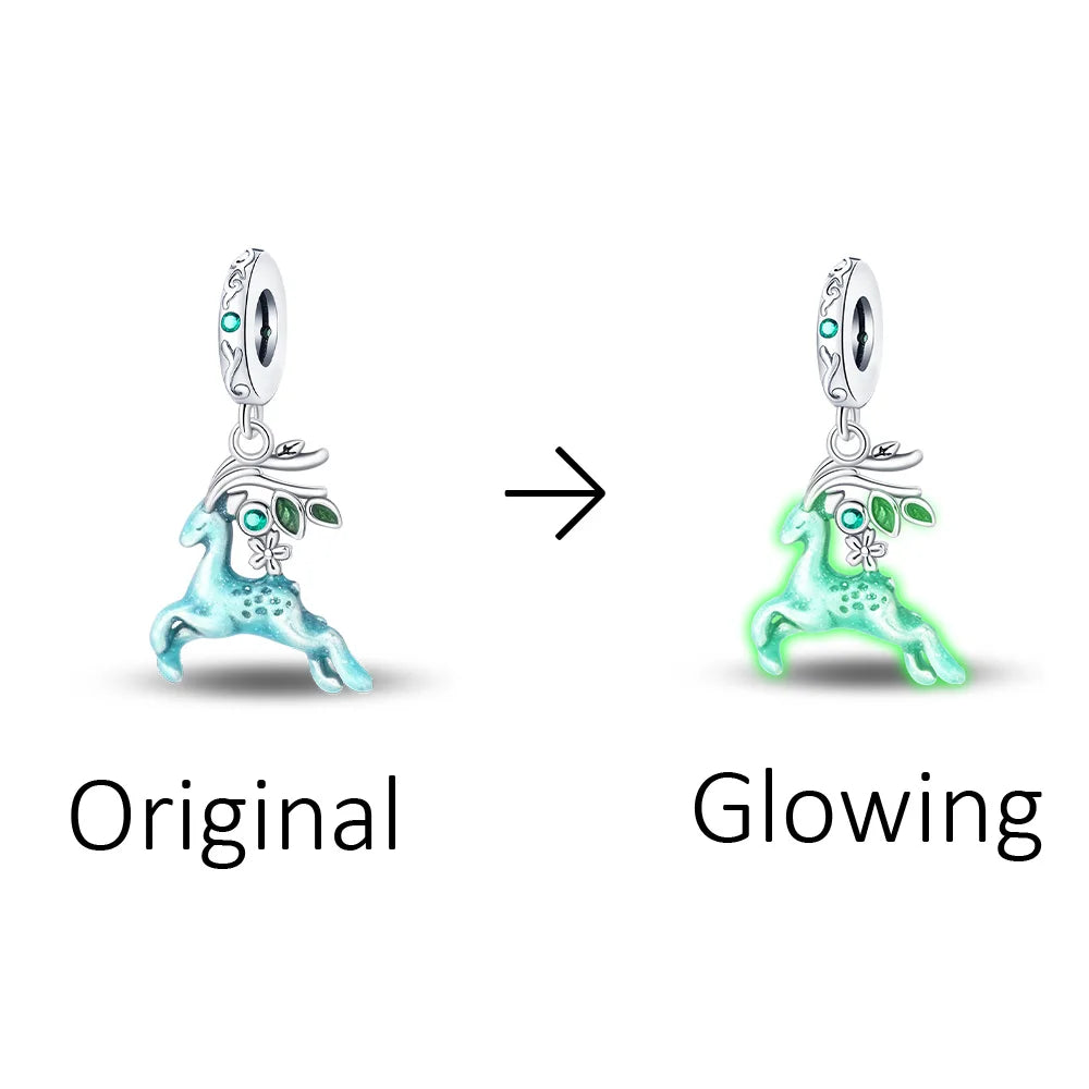 S&S Engraved Glow Pendant Charm | Silver Plated | S&S