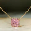 S&S Pink Zircon 925 Silver Jewellery Set | 18K Gold Plated Necklace, Earrings & Bracelet | S&S Collection