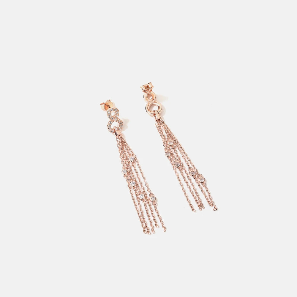 MuShan Jewelry Factory Light Luxury Pure Silver Tassel Earrings and Pendants Cross-Border Best Selling Jewelry