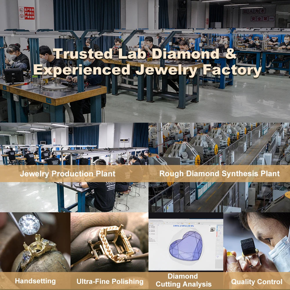 Gemfiori MSE-819 9K Gold With 1ct Loose Lab Grown Diamond Heart Cut Solitaire Earring Hop Sale Gold Gemfiori Promotion Price