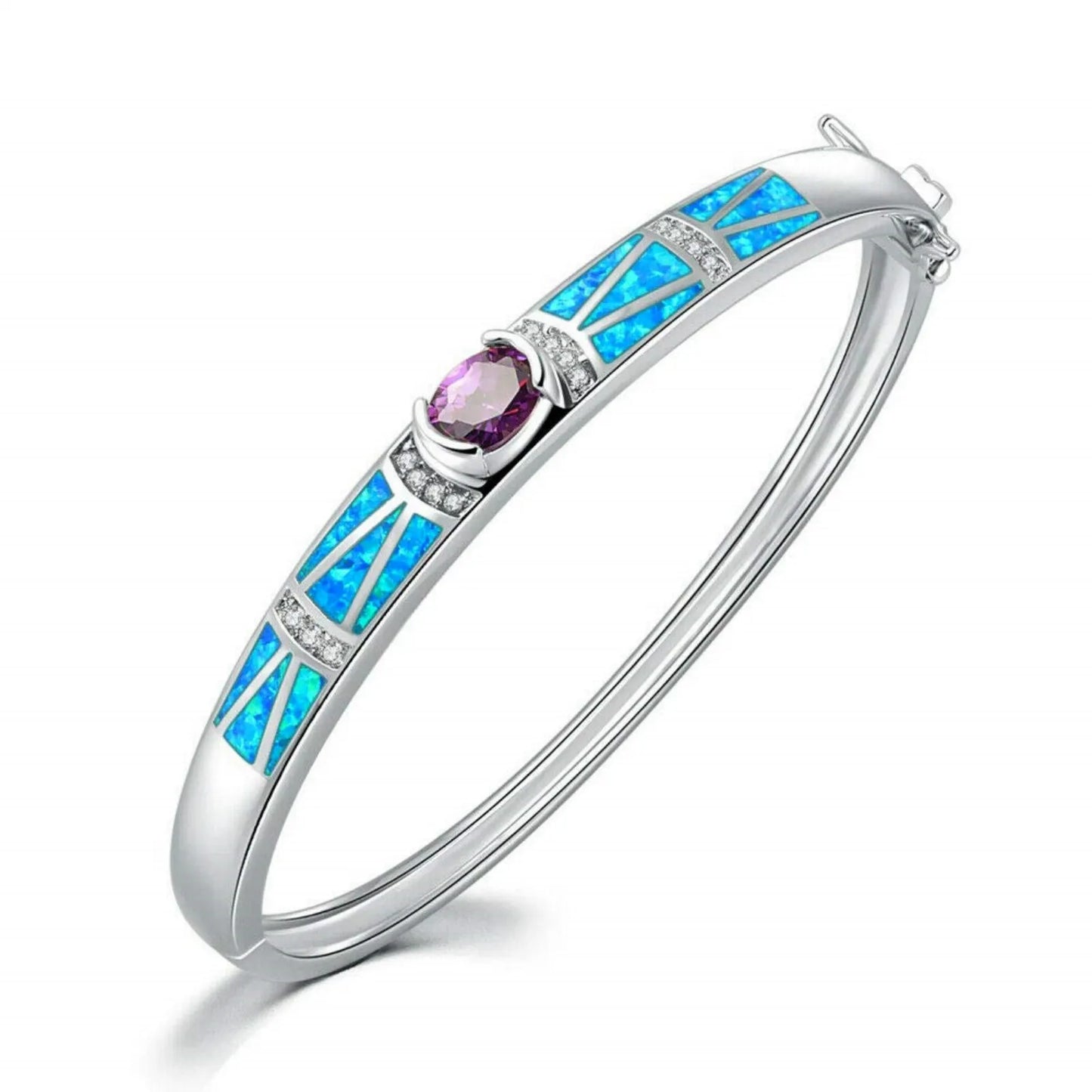 Modern Brass Minimalist Ocean Opal Ring-Hawaiian Design Bulk Jewelry Supplier