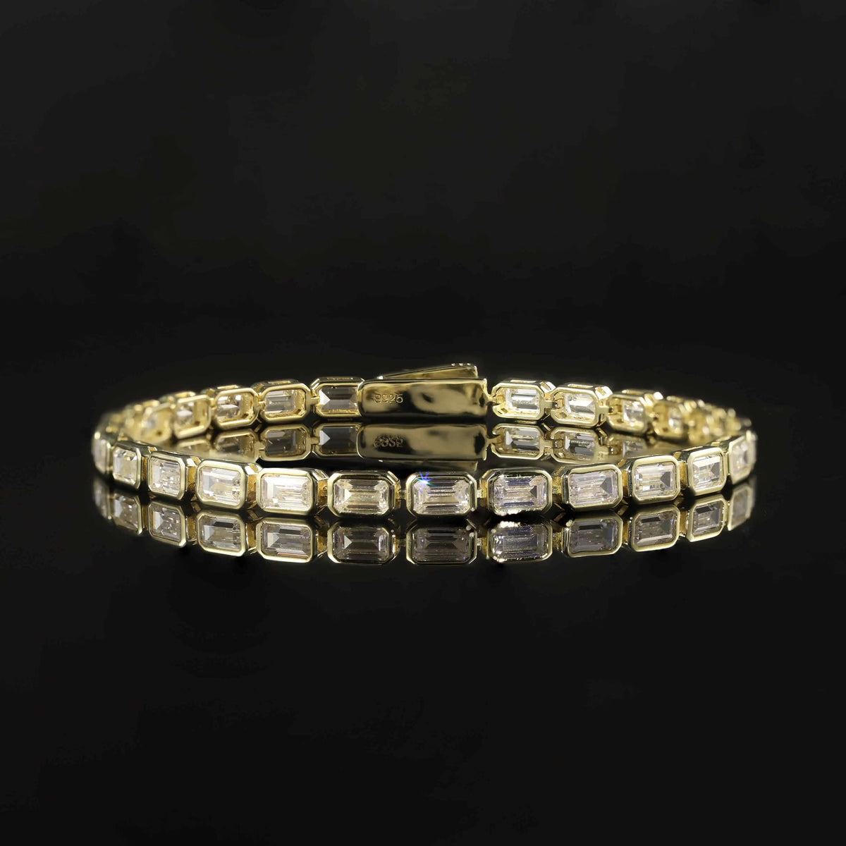 ArtistA Abiding OEM ODM Unique Design Fancy Multi-shape Cut Tennis Bracelet 925 Silver Solid Gold Custom Stone Tennis Bracelet