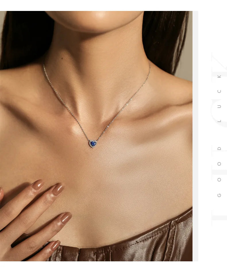 S&S 925 Silver Heart Zircon Bridal Jewellery Set | Rhodium Plated Ring, Necklace & Earrings | S&S Collection