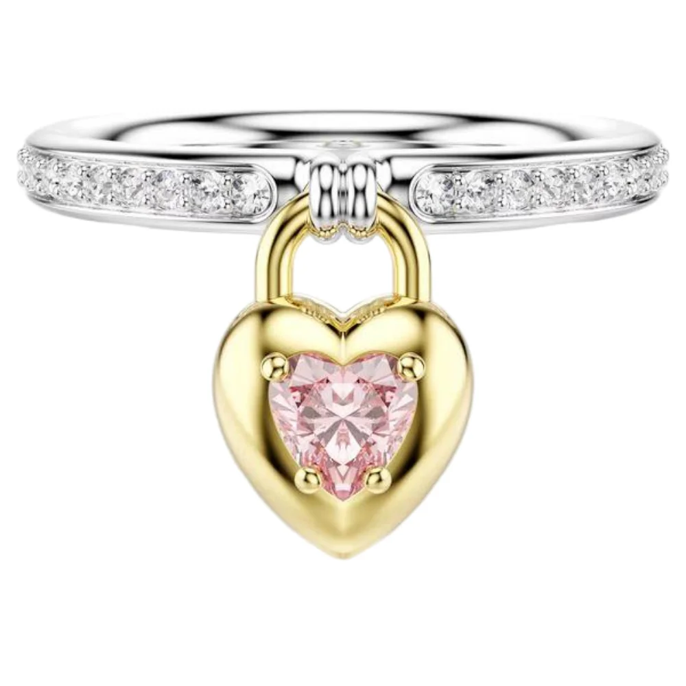 S&S Vintage Fancy Elegant Brass Zircon Ring Long-lasting Bright Shine Wedding Engagement Jewelry for Fashion Women