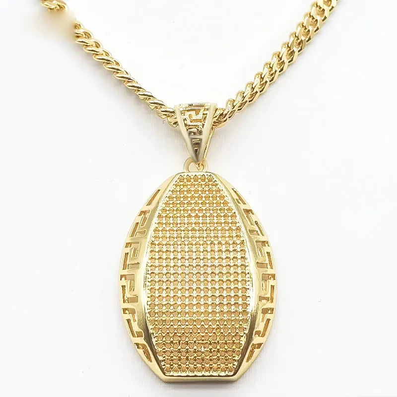 Luxury 18k Gold Plated Italian Bridal Jewelry Set for Women Wedding Necklace and Earrings for Parties Made From Brass