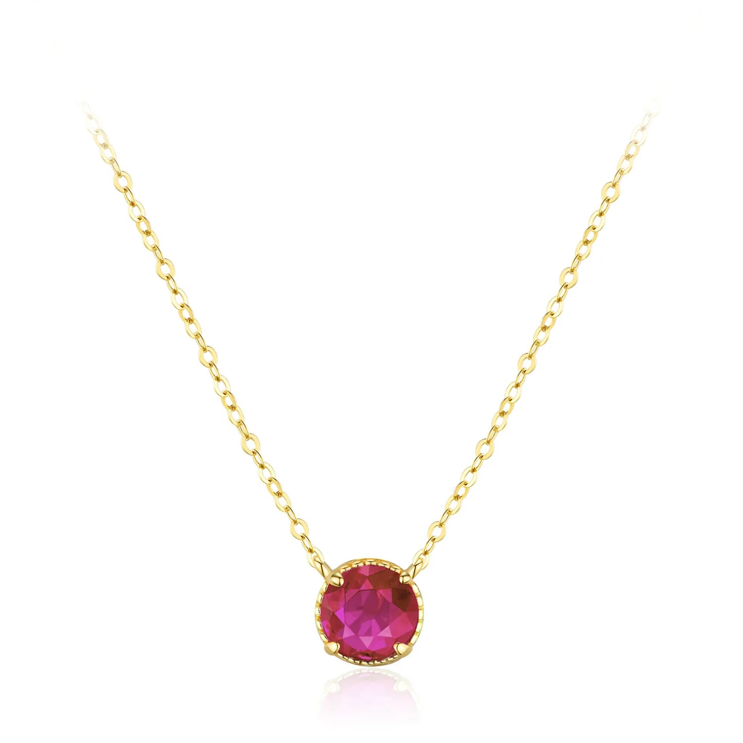 Wholesale 925 Sterling Silver Simple Retro Rose Red Necklace Earrings Small Niche Luxury Gold Jewelry Set Gift Set