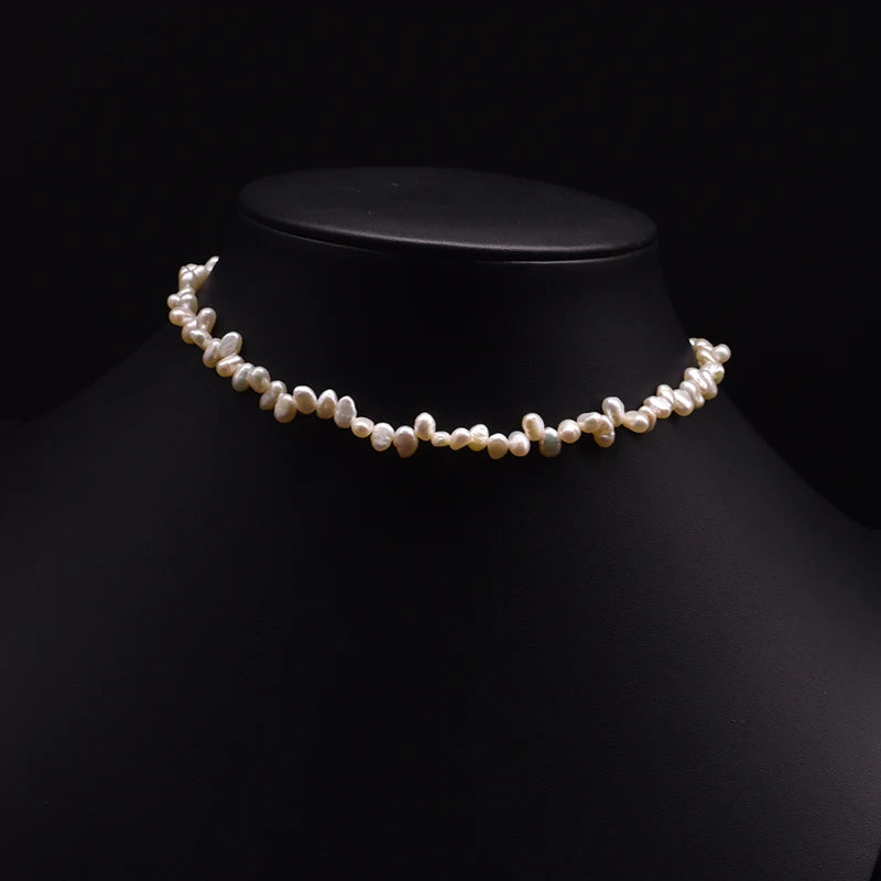 100% Natural Baroque Pearls Long Chain Pendant Necklace Trend Elegance Charm High Quality Jewelry Wholesale Customization