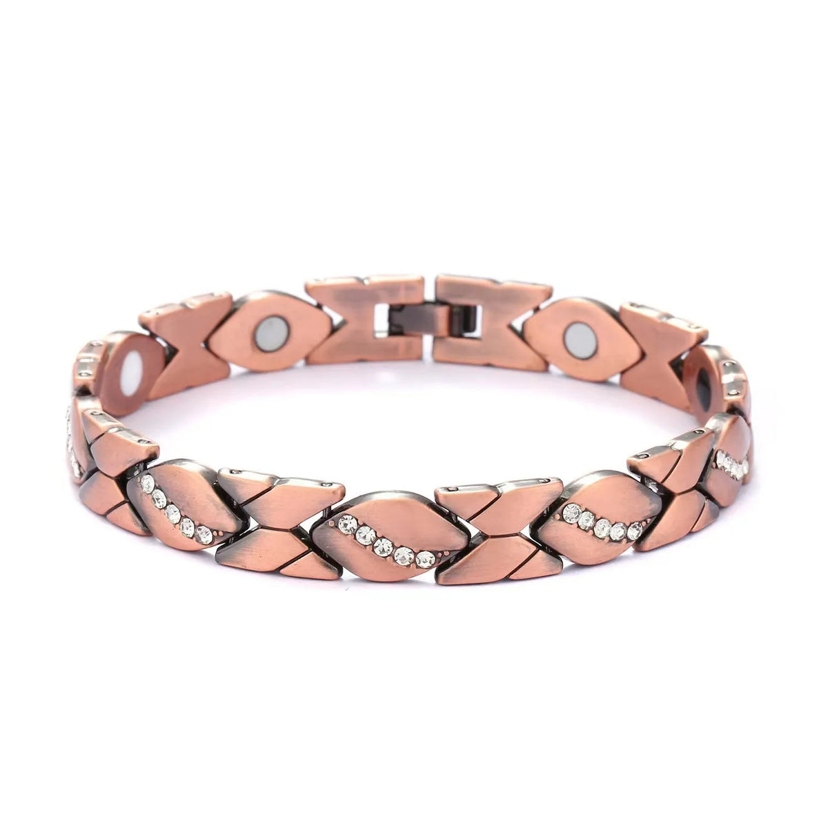 European and American fashion detachable energy magnet bracelet with diamond-encrusted and adjustable ladies bracelet