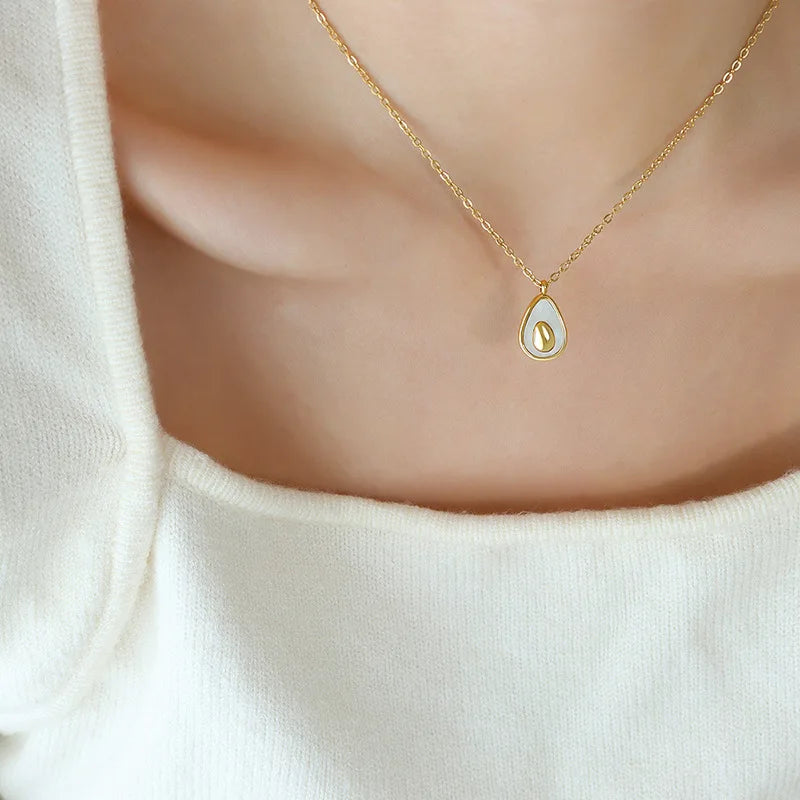 Korean Butterfly Zircon & Pearl Pendant Necklace & Earrings | Gold & Silver Stainless Steel Jewellery