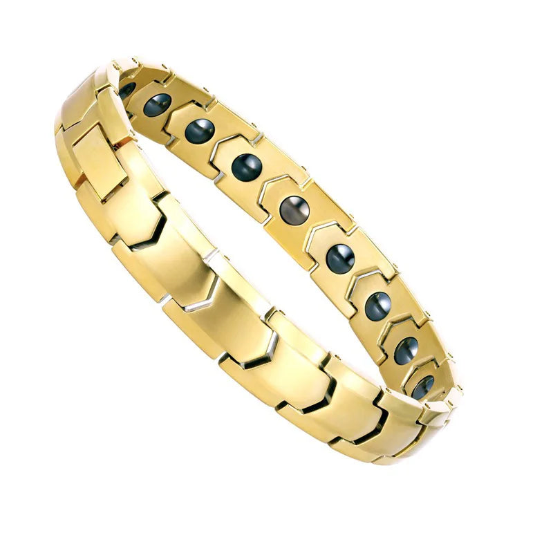 NewLife - Magnetic Tungsten Channel-Set Link Bracelet