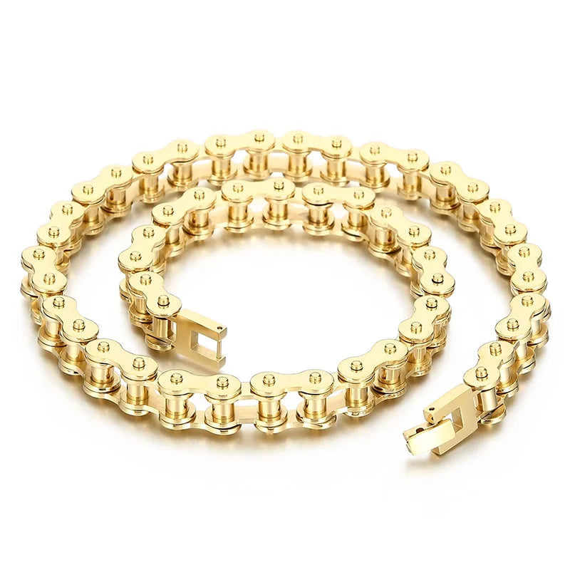 REBEL VIKING Byzantine Chain Necklace – 11mm Silver Stainless Steel