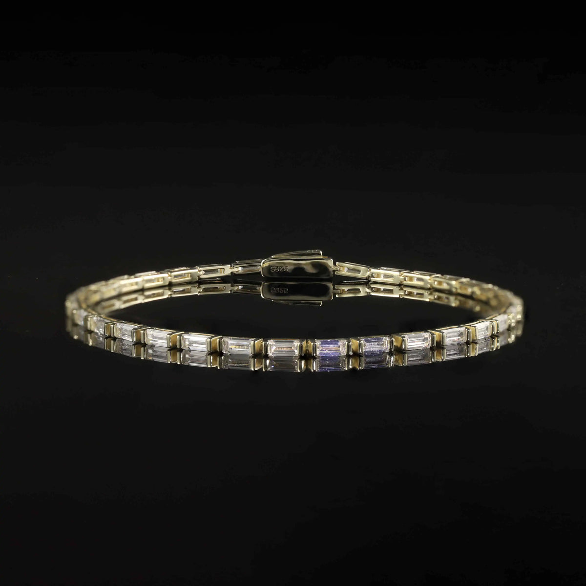 ArtistA Abiding OEM ODM Unique Design Fancy Multi-shape Cut Tennis Bracelet 925 Silver Solid Gold Custom Stone Tennis Bracelet