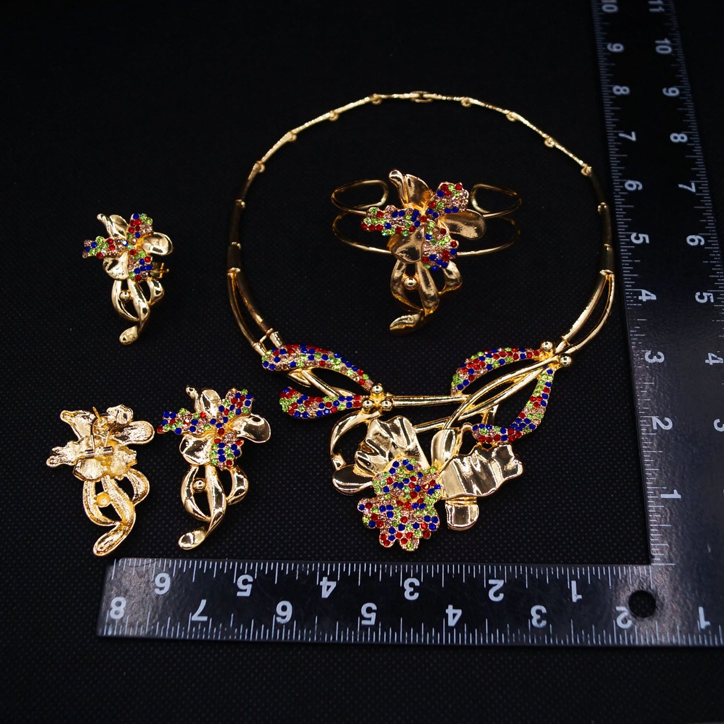 Zhuerrui Italiano Gold Designs Women Jewellery Set Party Fine Costume Jewelry Set Luxury Big Necklace Jewellery Sets I0003820