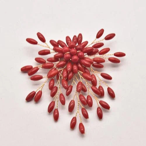 Red Coral Natural Pearls Fashion Accessories Set Fine Woman Ring Earrings Necklace Luxury Customized Jewelry Wedding