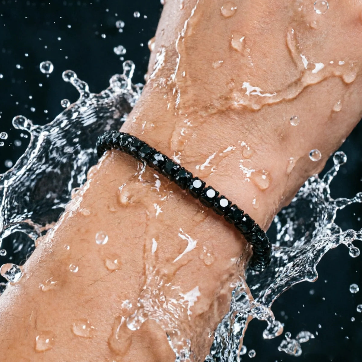Gioiellieri Vvs Black Moissanite Tennis Bracelet Men 4mm 316l Stainless Steel Pass diamond Tester Hiphop Gra Certified Mossanite Bracelet