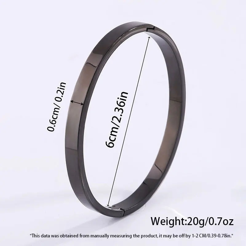 REBEL Stainless Inoxydable Stainless Steel 18K Gold Plated Roman Women Fashion Jewelry Bracelets Bangles