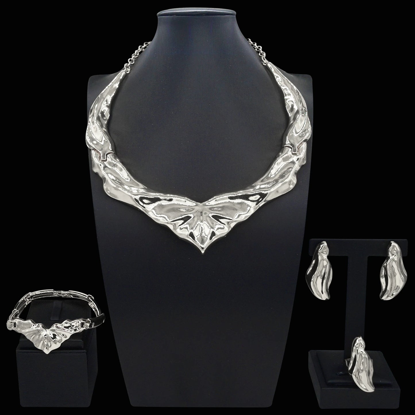 Zhuerrui Italiano Gold Designs Women Jewellery Set Party Fine Costume Jewelry Set Luxury Big Necklace Jewellery SetX0006830