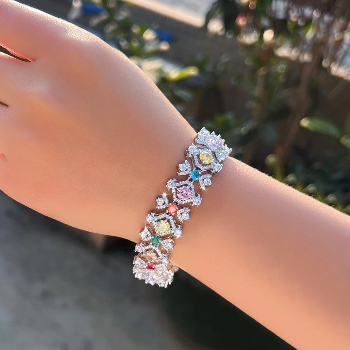 NEWLiFE BiG-BOSS Tennis Cubic Zirconia Bracelet in Brass for Men & Women | Designer Hip-Hop Jewellery