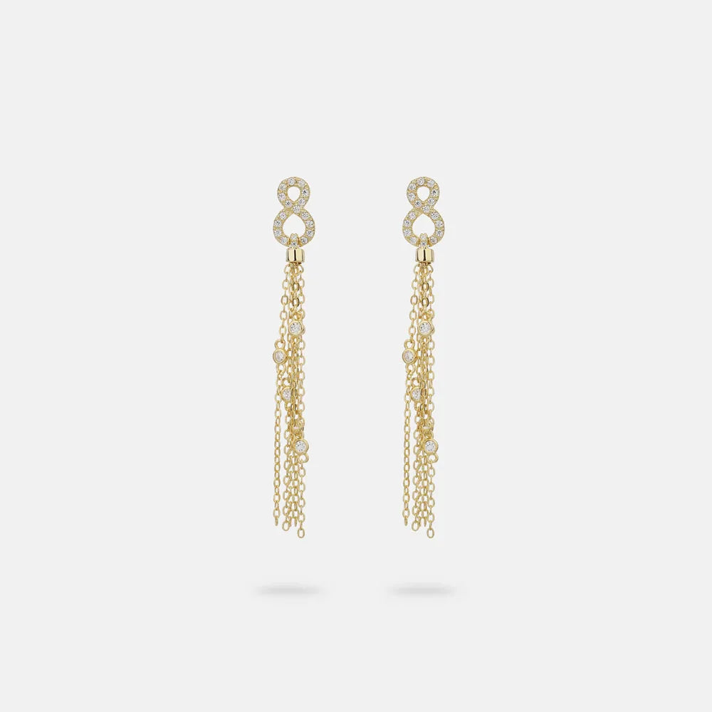 MuShan Jewelry Factory Pure Silver Earrings Tassels Earrings and Pendants Light Luxury and High End Cross Border Bestsellers