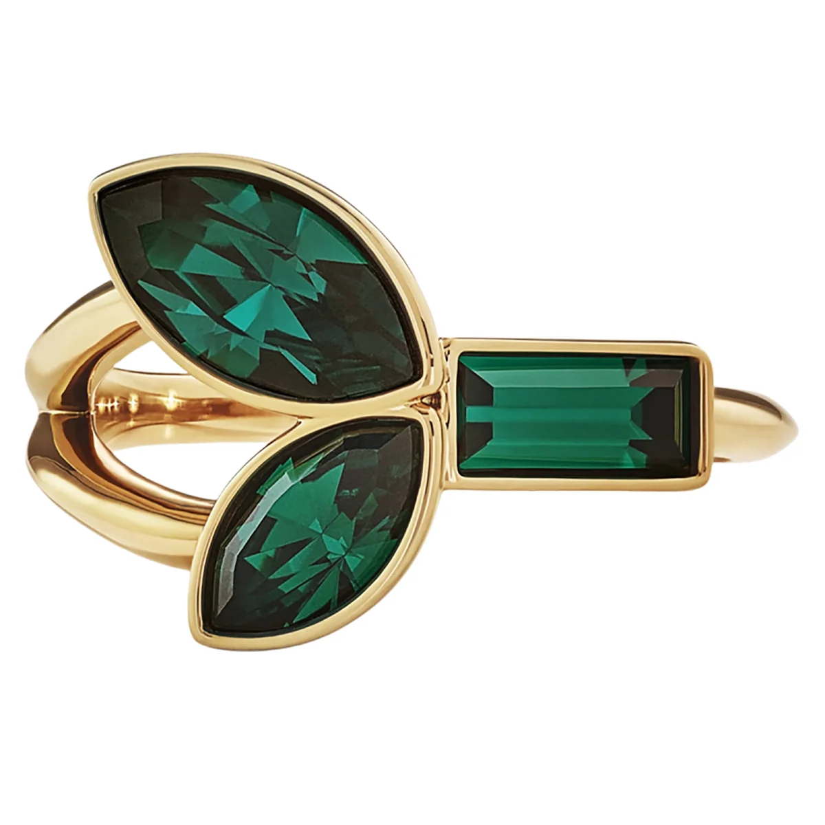 S&S Exquisite Copper Vintage Luxury Finger Ring Zircon Gorgeous Glossy Surface for Wedding Engagement Anniversary Parties Holiday