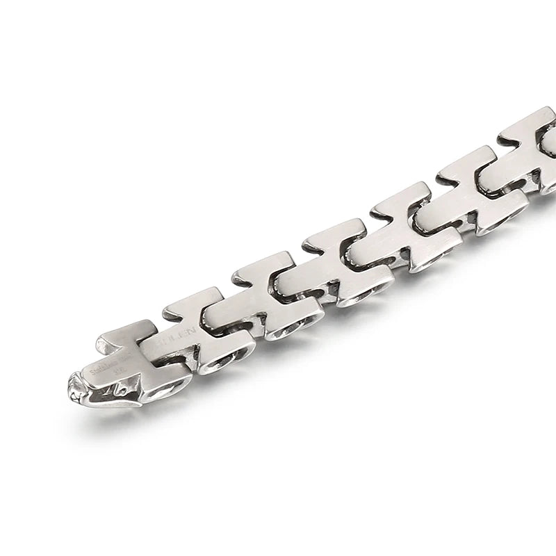 KALEN Men Fashion Stainless Steel Gothic Necklace&Bracelet
