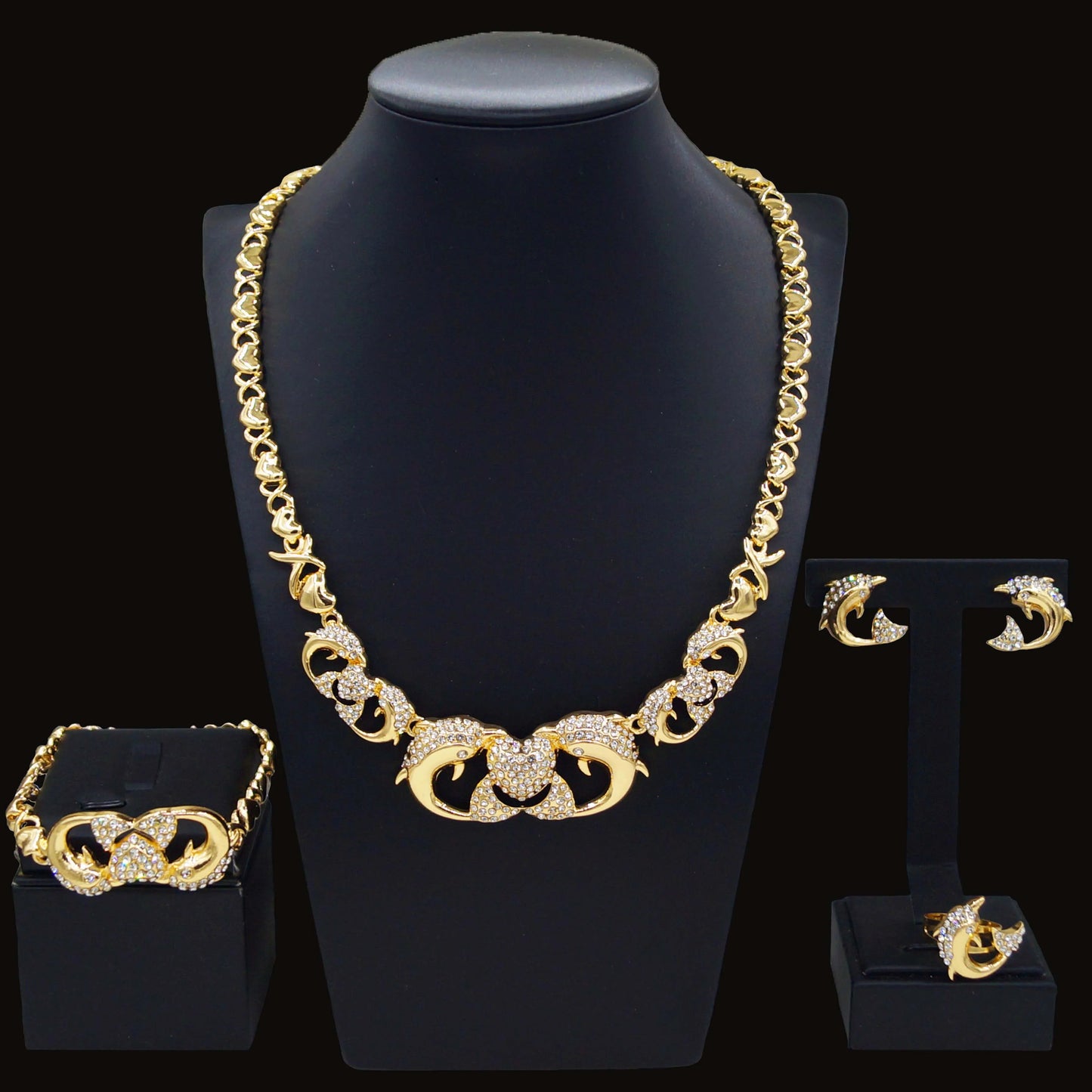 Zhuerrui African Exquisite Gold Luxury Jewelry Sets Silver Beads Necklace Jewelry Set Factory Women's Christmas Gifts X0196