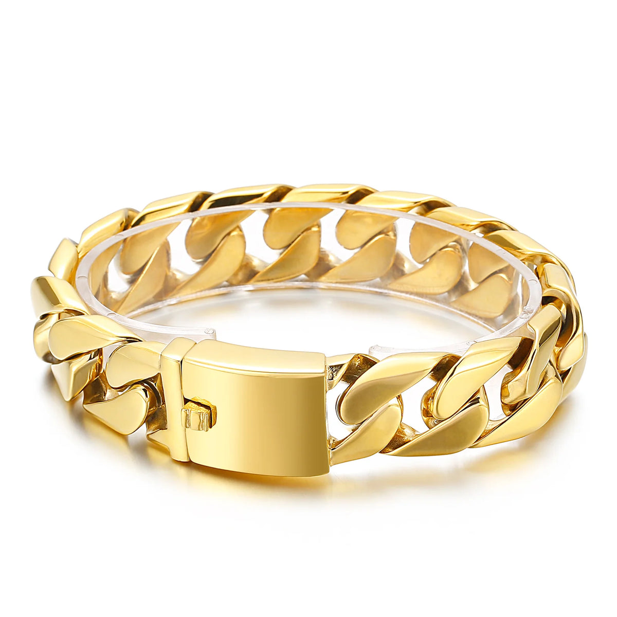 REBEL Domineering Male Stainless Steel Cuban Bracelet