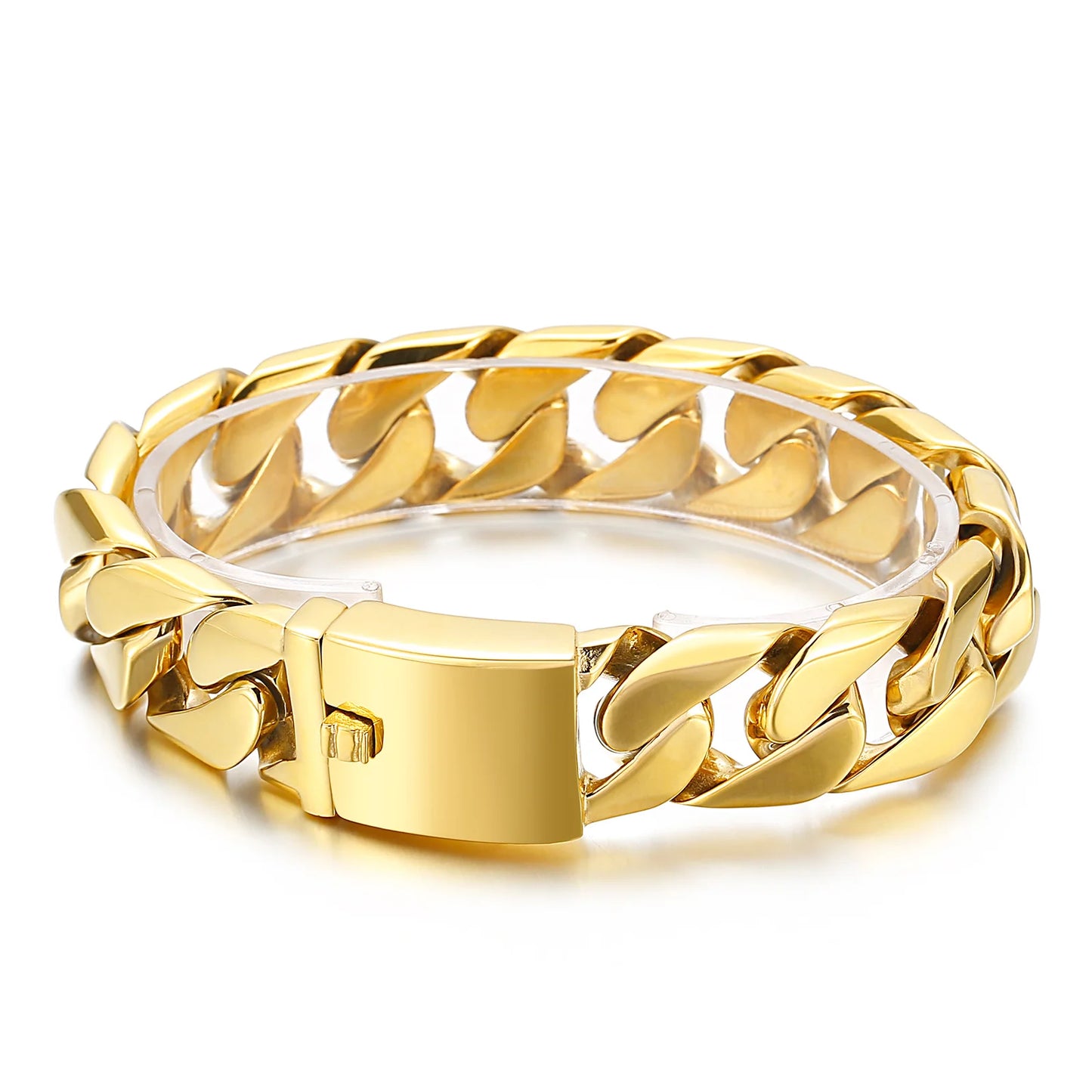 KALEN Domineering Male Stainless Steel Cuban Bracelet