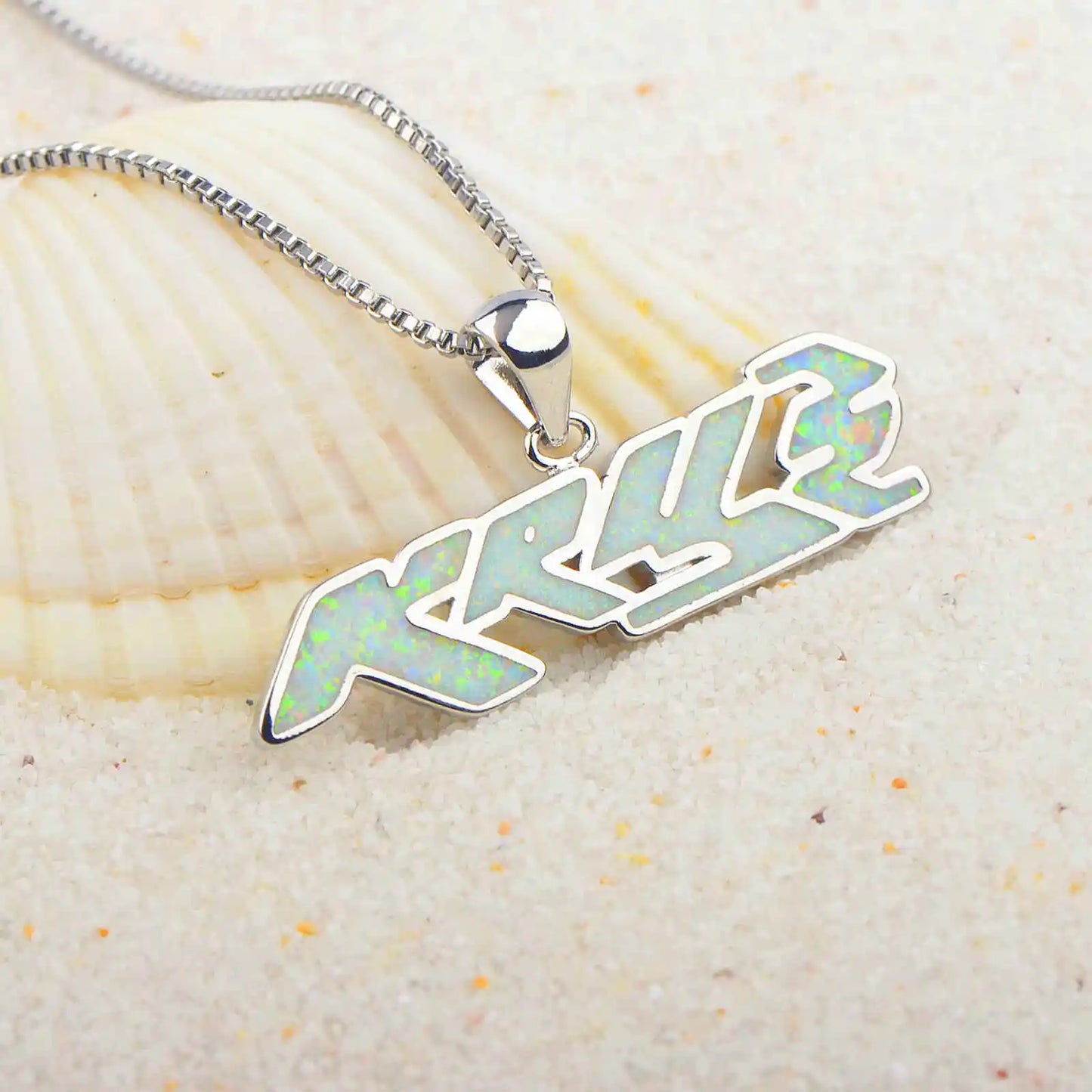 Party Wear Sporty Opal Pendant Necklace | Brass Copper Alloy | TikTok Instagram Popular Style