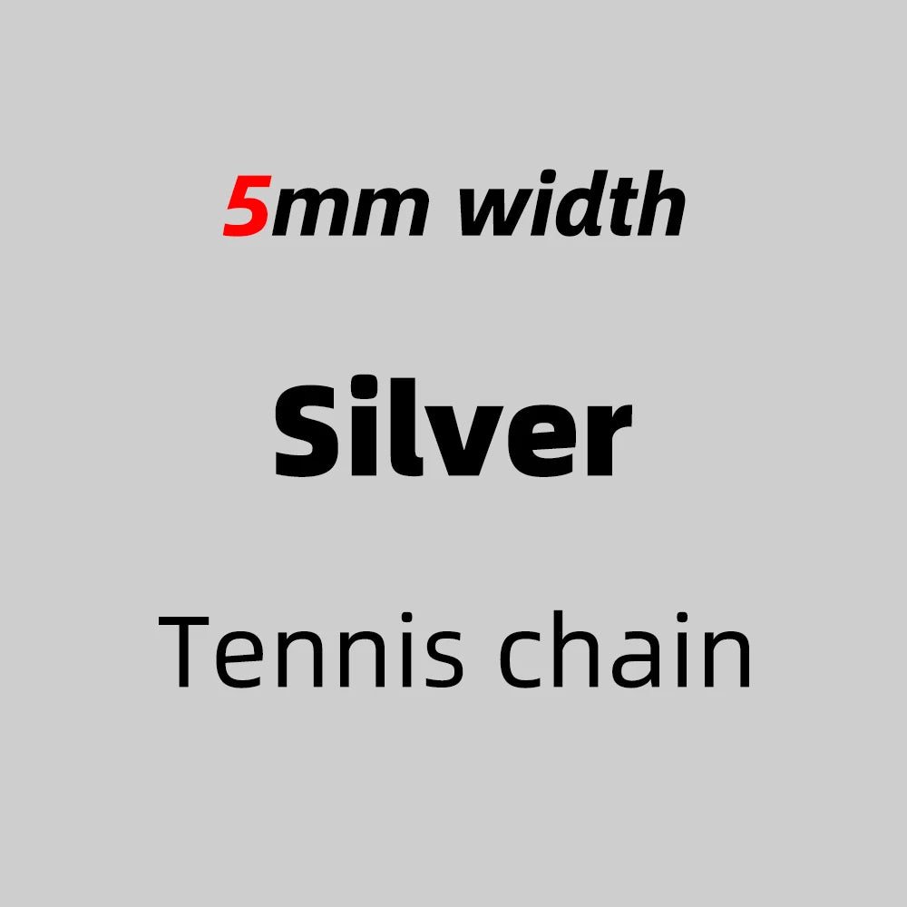 S&S 3mm 4mm 5mm Tennis Chain Jewellery Diamond Choker Iced Out CZ Hip Hop Chains Zircon Bling Jewelry Gold Silver Rose Tennis Chain