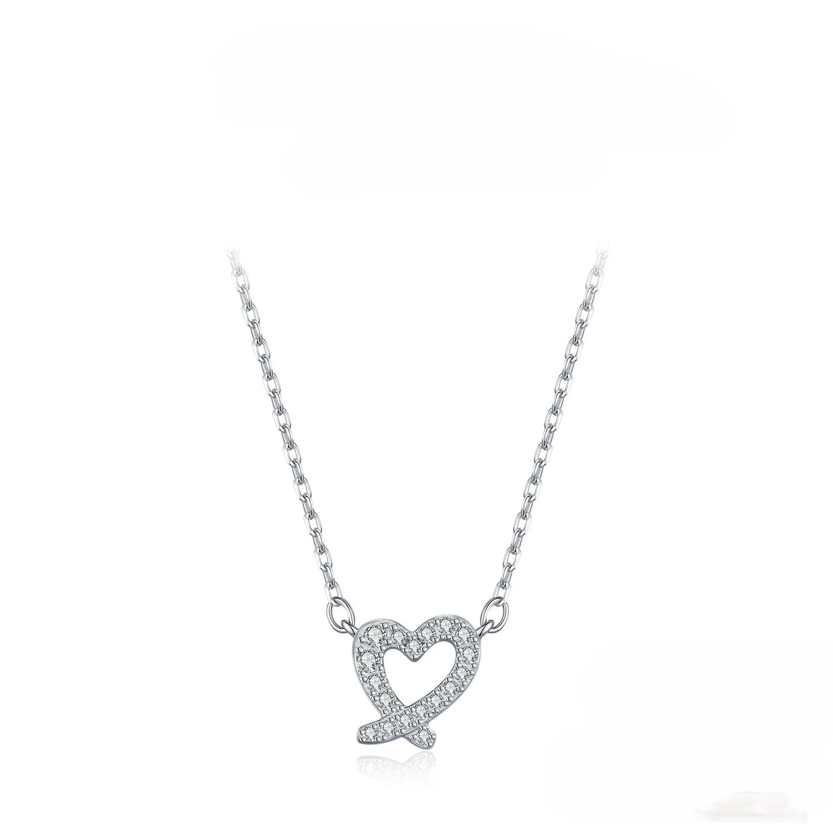 S&S 925 Sterling Silver Heart Moissanite Jewellery Set – Collection