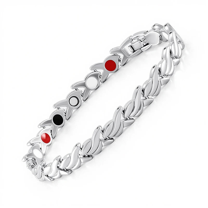 NewLife - Magnetic Fish Pattern Zinc Alloy Chain Bracelet