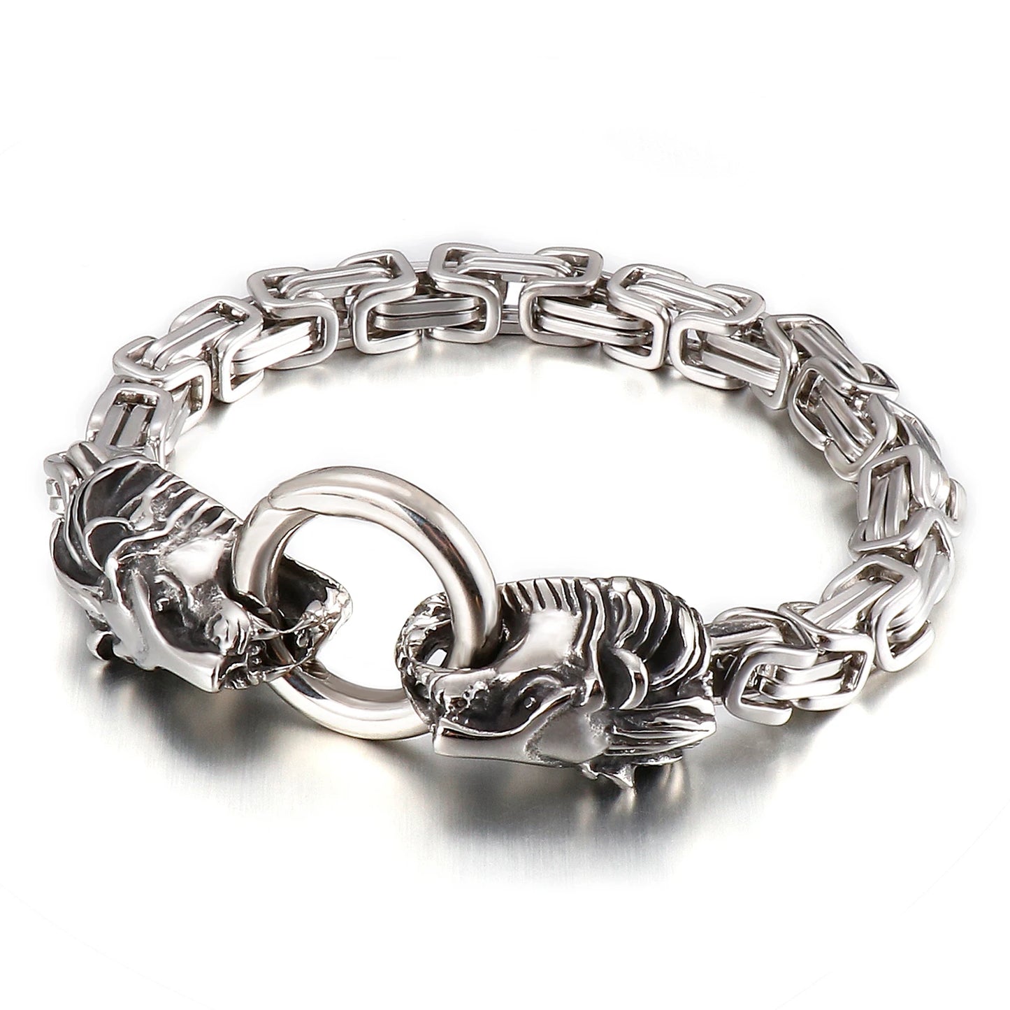 KALEN Domineering Lion Bracelet Stainless Steel Men's Bracelet