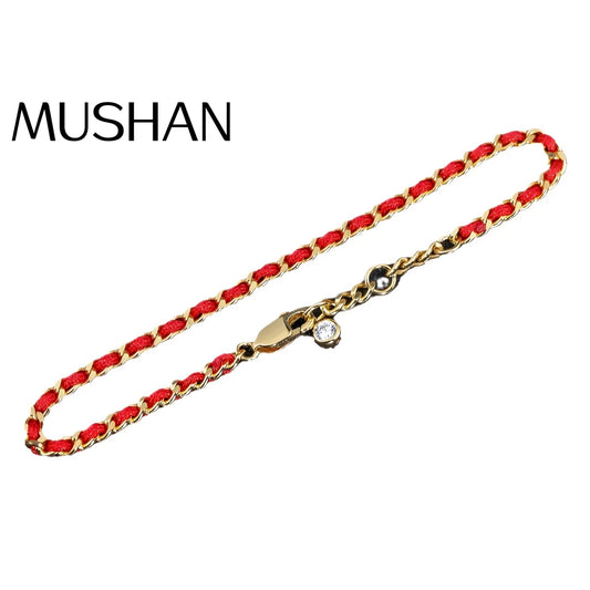 MuShan Jewelry Factory s 925 Silver Chain Bracelets Hand-Woven Bracelet for the 925 Sterling Silver Bracelet Bangle
