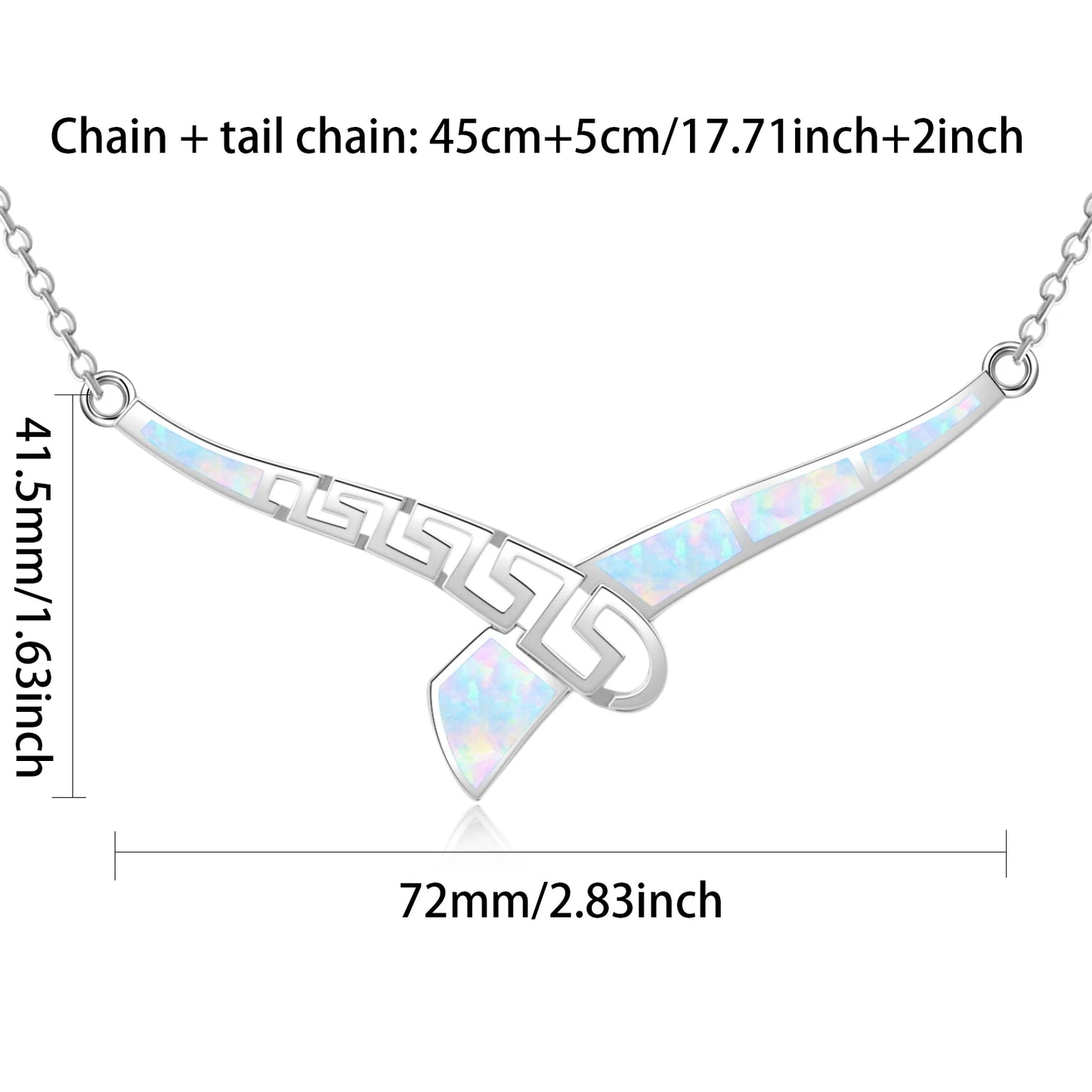 Aobao Gold Plated Opal Pendant Necklace Minimalist Trendy Statement Jewelry for Unisex Direct Supply Crossborder Hot-selling