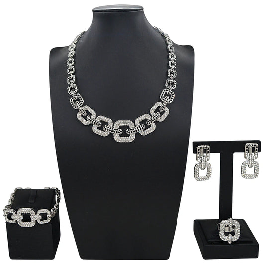 Zhuerrui Nigerian 18k Gold Plated Jewelry Set Brazil Gold Designer Wedding Jewellery Set Fashion Necklaces Jewelry SetsHB02414