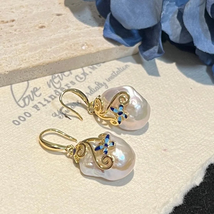 S&S Baroque Pearl Butterfly Jewellery Set – 14K Gold Filled – Necklace, Earrings & Ring – Collection