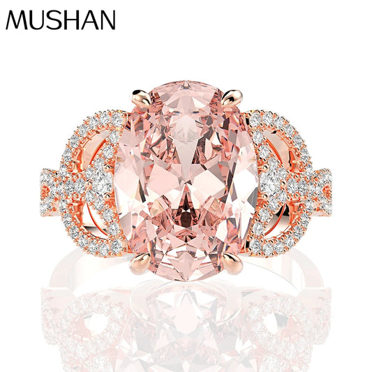 MUSHAN Jewelry Factory Best Selling Oval Shaped 10*14 High Carbon Diamond From Europe and America 5 Carat S925 Sterling Silver