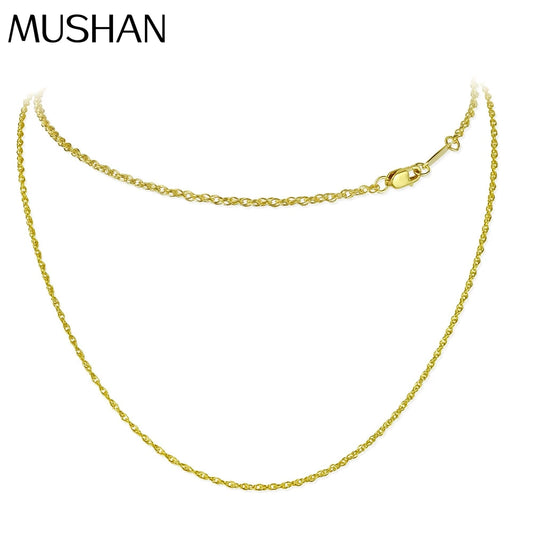 MUSHAN Jewelry Factory 2026 New Product S925 Silver Versatile Necklace Can Be Worn With Double Cross Chain and Pendant of 45cm