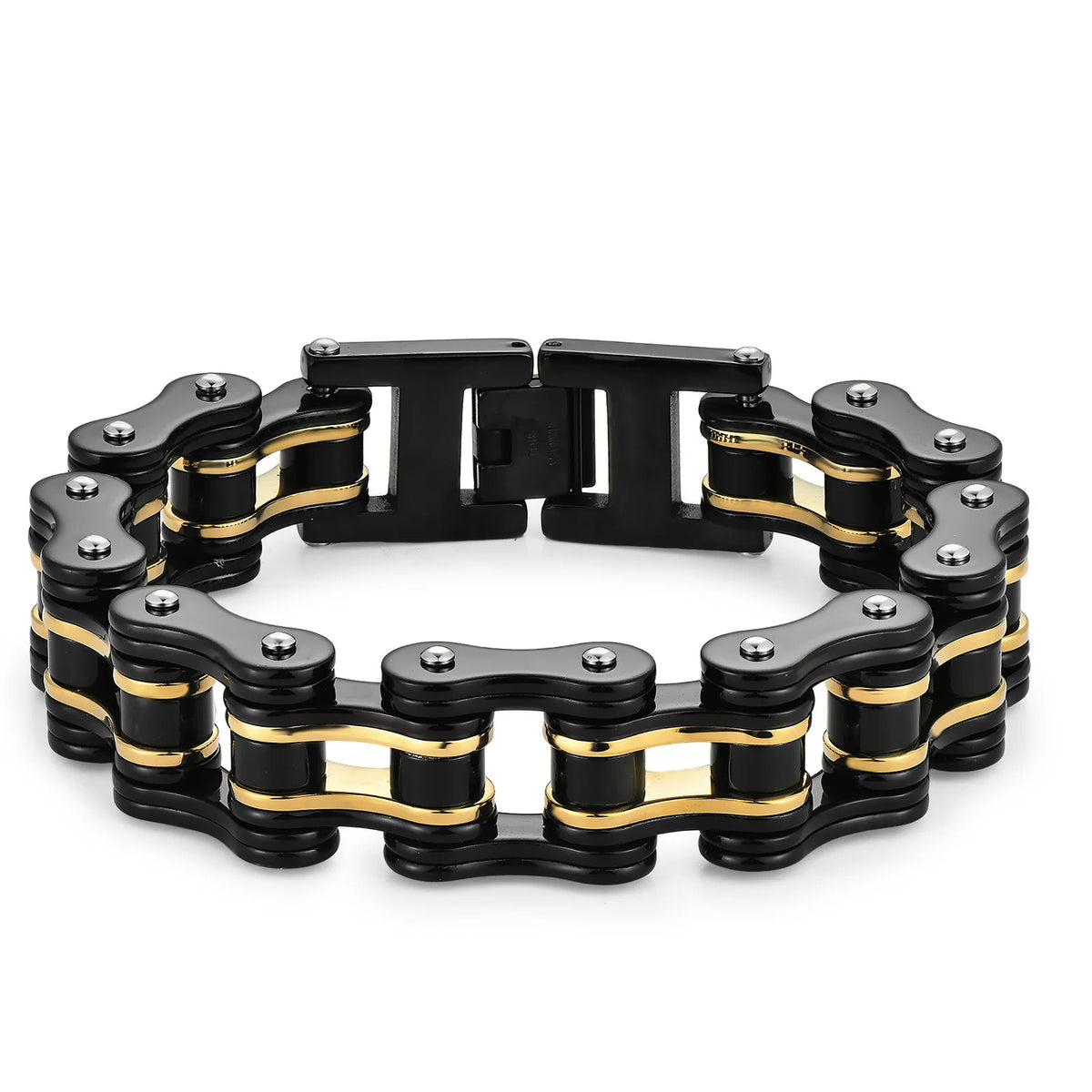REBEL European American-style Personalized Stainless Steel bicycle Chain Bracelet Men Sleek Minimalist Biker-chic Hand Accessory for