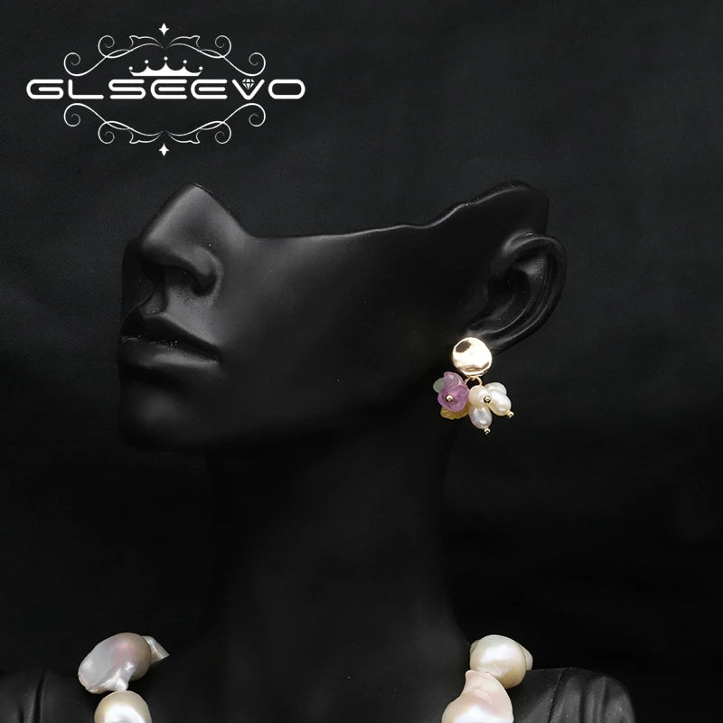 Original Design Colorful Crystal Deads Earrings Korean Fashion Style Cute Woman Eardrop Exquisite Charms Banquet Jewelry