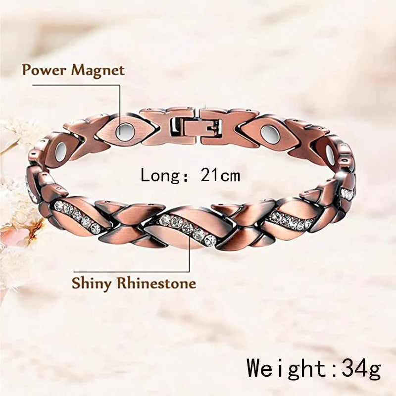 NewLife - Magnetic Leaf Zinc Alloy Bracelet