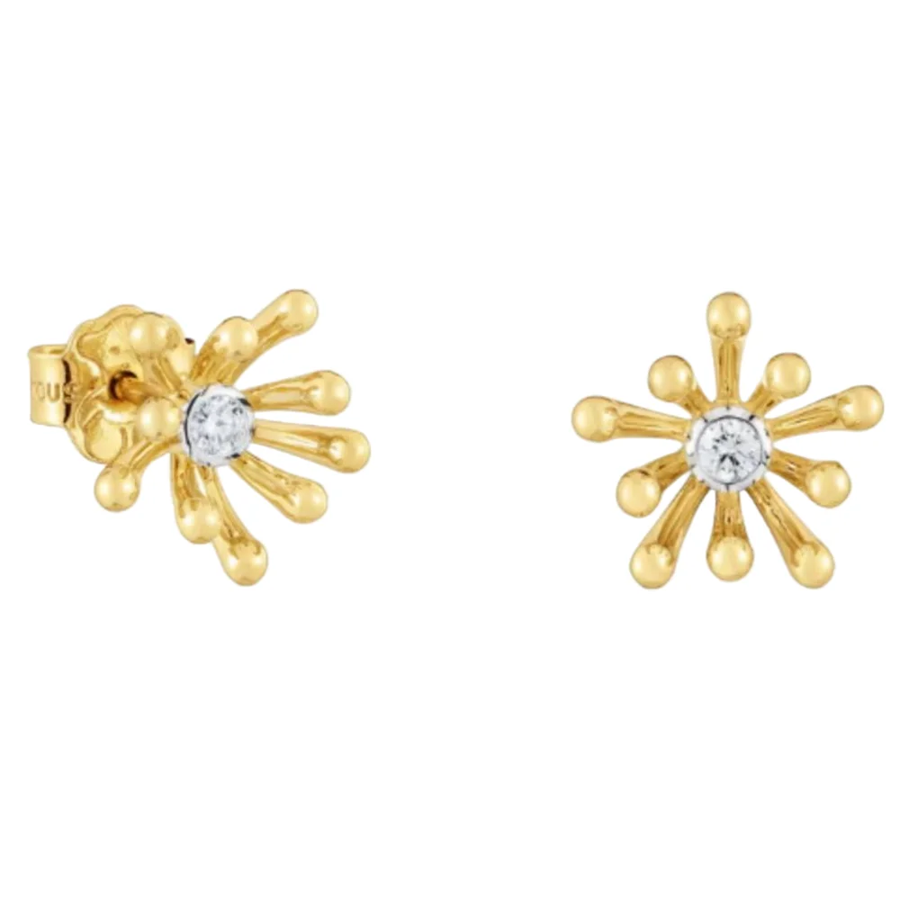 S&S Vintage Bear Drop Earrings with Imitation Pearl & Zircon — S&S Collection