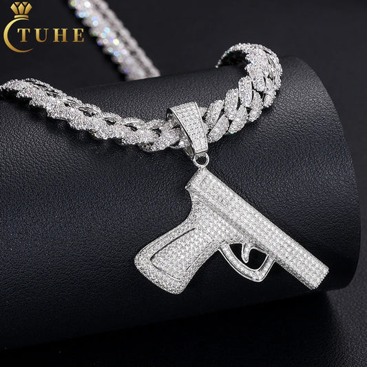NEWLiFE BiG-BOSS Iced Out Moissanite Pendant in Sterling Silver for Men & Women | Designer Hip-Hop Jewellery