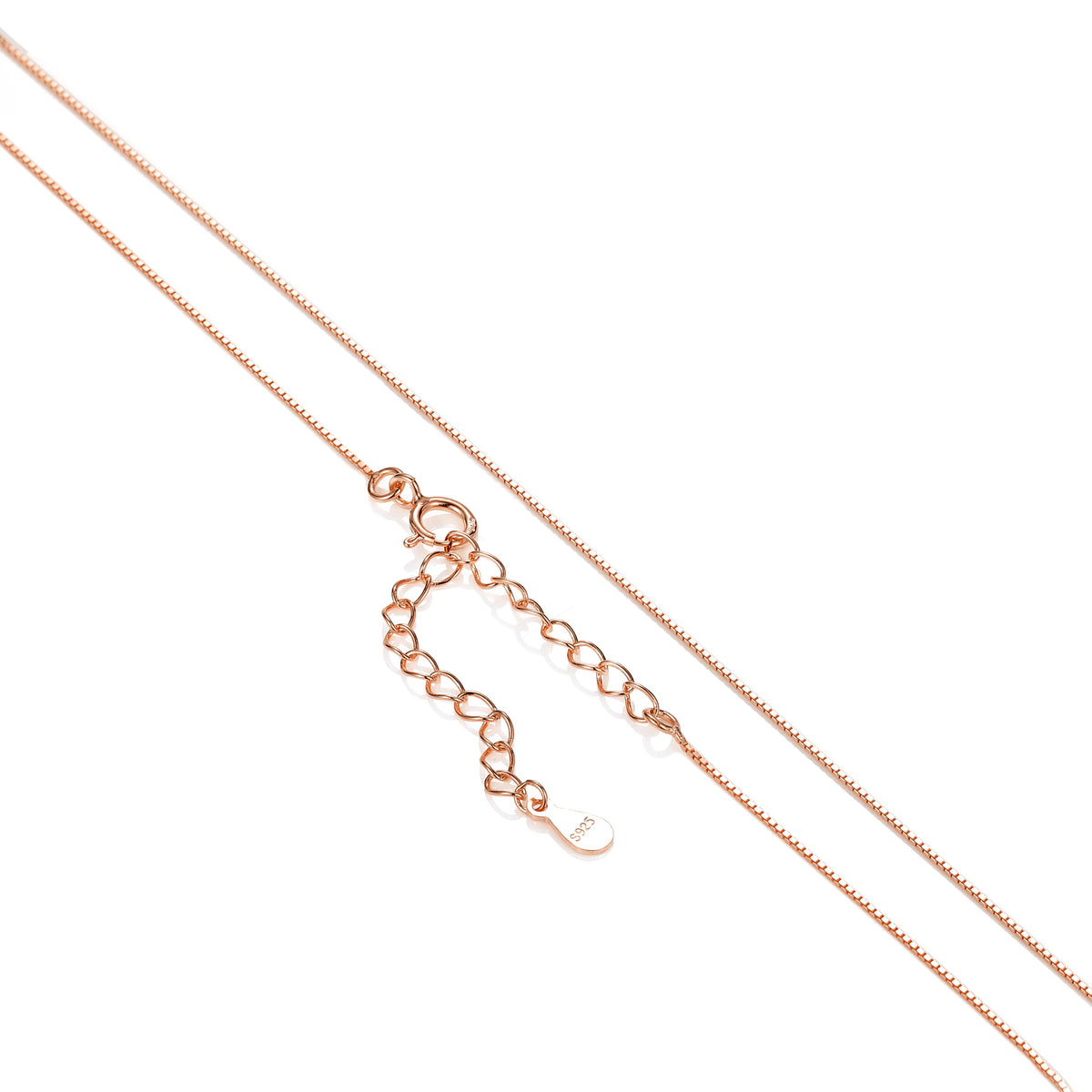 REDheart Custom 925 Sterling Silver Thin Chain Italy Link Adjustable Box Cross Singapore Gold Plated Necklace Fine Jewelry