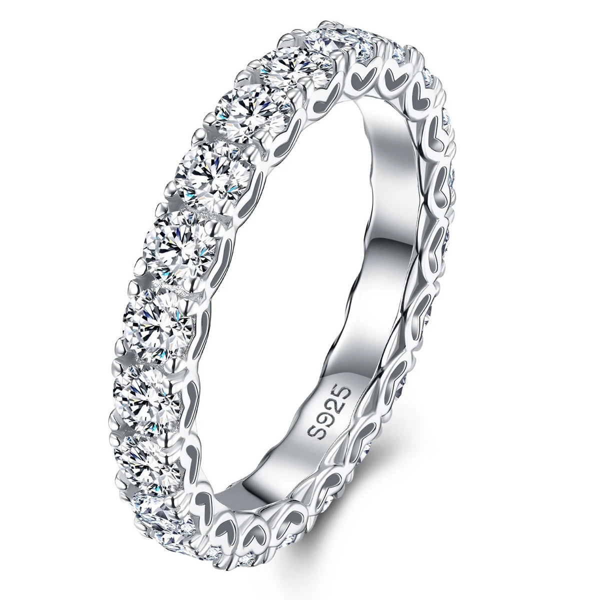 Custom OEM ODM Wholesale Waterproof Jewelry S925 Silver Moissanite Smart Ring for Men Women Health Material